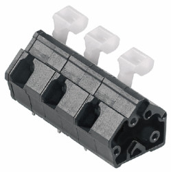 PCB terminal, 4 pole, pitch 10 mm, AWG 26-14, 15 A, spring-clamp connection, black, 1953600000
