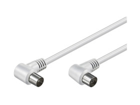 kabel antenowy kątowy, Biały