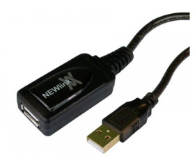 Kabel USB Złącze A USB A Złącze B USB A dł. 15m Przewód przedłużający USB USB 2.0