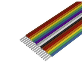 3811-16 Przewód o dł 30,5m wstążkowy 16x26AWG 1,27mm linka Cu nieekranowany PVC