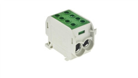 Blok Rozdzielczy 1-Torowy Al/Cu 1X70/2X50 Zielony E.4163/Z