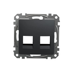 Płytka centralna AMP MOL kat. 5e/6 UTP, czarny antracyt, Sedna Design i Elements SDD114444C