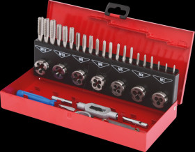 331.0632 HSS thread tapping tool set, 32 pieces