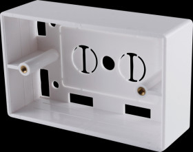 BS08-10110 Keystone surface mount box, white