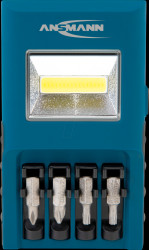 1600-0303 LED worklight WL180B, bitholder, 200 lm, 4 bits, 3x AA (Mignon)