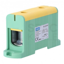 Złączka szynowa 1-torowa Al/Cu 35-240mm2 na TH35 żółto-zielony FJ-E240/D HEDO