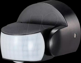 6610 Motion detector, infrared, IP65, black