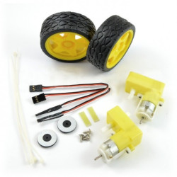 Zestaw silników i kół z enkoderami magnetycznymi Dagu RS034