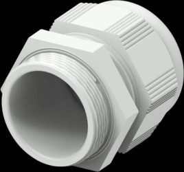 Cable gland, M40, Clamping range 19 to 28 mm, IP68, light gray, 1SNG601124R0000