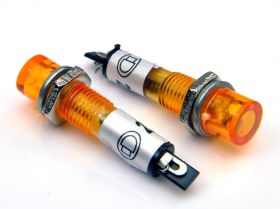 Kontrolka 220VAC 6mm żółta okrągła neonowa NXD6-1/Ż