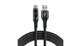 Kabel Przewód Pleciony Usb - Usb-C / Typ-C Lcd Everactive Cbb-2Cbl 200Cm Z...