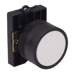 Techna PtecPNWhite White Flush Push Button Switch