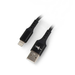 Przewód eXtreme Ampere USB A - Lightning do iPhone/iPad/iPod 1,5m - czarny