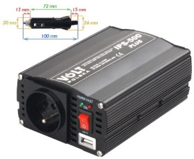 Przetwornica IPS 500 PLUS 24V / 230V 350/500 W (3IPS50024P) VOLT POLSKA