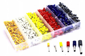 TULEJKI ZAKOŃCZENIA KABLOWE ZESTAW TULEJEK 1100 SZTUK