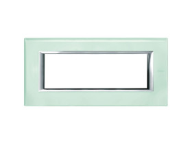 AXOLUTE Ramka 1 pojedyncza prostokątna 6 modułowa krystaliczne szkło HA4806VKA LEGRAND