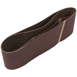 Worksafe CB161120/3 Sanding Belt 100 x 610mm 120Grit - Pack of 3