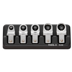 Zestaw adapterów do kluczy, seria: R.300, typ: Klucz płasko-oczkowy, rozmiar: 420 x 82 mm, wkładka: 9 x 12mm