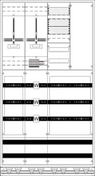 Szafka instalacyjna Striebel & John WX42K1L, 400 x 1050 x 1950 , 1 szt.