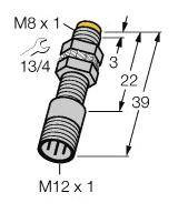Turck Czujnik indukcyjny nie podtynkowy NAMUR NI3-EG08K-Y1-H1341