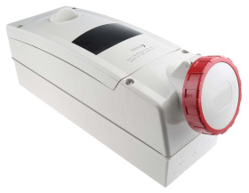 RCD 32A Gniazdo 415 V 3P + N + E Żeński Scame Żółty Montaż ścienny IP67