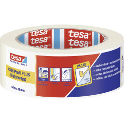 tesa 04306-00045-02 Premium Masking Tape beige 50m x 38mm 1pc tear-resistant