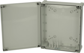 ABS enclosure, (L x W x H) 117 x 289 x 344 mm, gray, IP65, 5814004