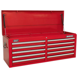 Sealey AP5210T Topchest 10 Drawer with Ball Bearing Runners - Red