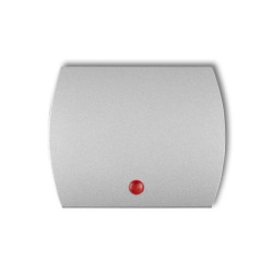 Klawisz z oczkiem do łączników serii TREND i LOGO srebrny metalik 7KZO