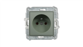 Mini Mechanizm Gniazda Pojedynczego Z Uziemieniem 2P+Z (Bez Przesłon Torów...