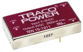 Przetwornica DC-DC, 10W, Uwe 9 → 18 V DC, Uwy 5V dc, Iwy 2A, TRACOPOWER