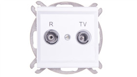 Sonata Gniazdo Antenowe Rtv Zakończeniowe 10Db Białe Gpa-10Rpz/M/00