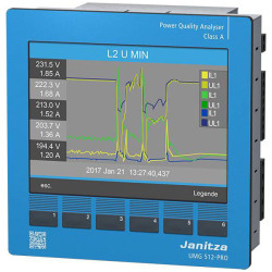 Janitza 5217011 UMG 512-PRO Power Quality Analyser Advanced Functions
