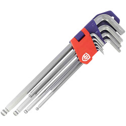 WorkPro WP222007 Allen Bit Set Ball end design includes screwdrivers &amp; holders