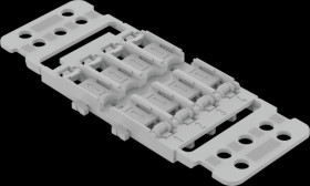 221-2514 Fixing adapter with locking foot and 4-fold strain relief