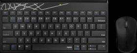 18129 Keyboard/mouse combination, Bluetooth/wireless, black, German la