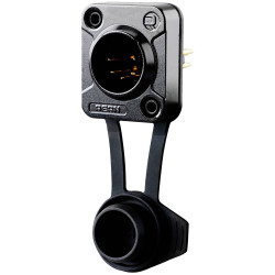 Rean RRX5M-Z-012-0 XLR Connector 5-Pin Black IP65 100 pcs Airtight