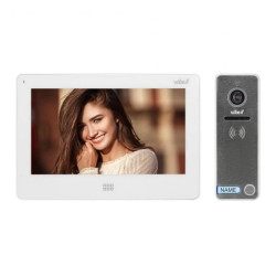 Zestaw wideodomofonowy, bezsłuchawkowy kolor, LCD 7, dotykowy, menu OSD, pamięć, gniazdo na kartę SD, DVR, OR-VID-EX-1060/W