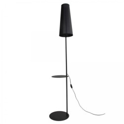 Lampa podłogowa czarna z półką 170cm 1xE27 ZING kolor Czarny 5959 TK Lighting