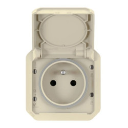 NOWE PLEXO 55 Gniazdo 2P+Z zaciski automatyczne mechanizm 16A - 250V AC piaskowe 069828L