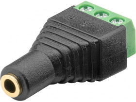 Kostka zaciskowa 3-pinowa Gniazdo jack 3,5 mm (3-pinowe, stereo) z...