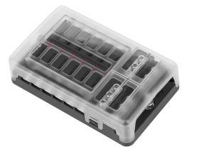 Skrzynka bezpieczników FB-12 z szyną ujemną i LED