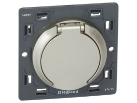 CELIANE Gniazdo odkurzacza centralnego (zestyk elektryczny) tytanowe 067433 LEGRAND