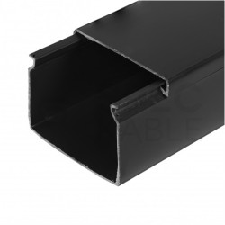 Listwa elektroinstalacyjna kanał kablowy BKK 60x40mm korytko z pokrywą NEKU czarny