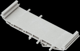 Intermediate part, PA, (L x W x H) 118 x 35 x 27.5 mm, light gray, B6724443