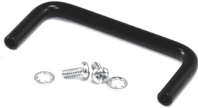 Handle, straight, aluminum, (L x W) 55.55 x 25.4 mm, black, 1427E1BK-1