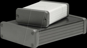 1455C802 profile housing, 1455 C, 80 x 54 x 23 mm, silver