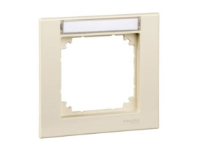 MERTEN M-PLAN Ramka 1 pojedyncza z polem opisowym kremowy MTN514144 SCHNEIDER ELECTRIC