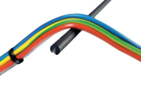 Taśma zabezpieczająca krawędzi PVC Zawijana ochrona krawędzi PS1BK 1.2 x 5.0mm HellermannTyton