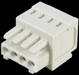 734-104 CAGE-CLAMP female multi-point connector, mini, RM 3.5, 4-pin